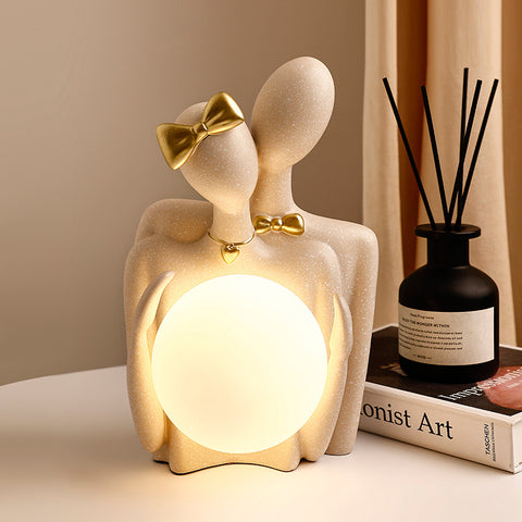 Tender Touch - Couple Figurine & Table Lamp