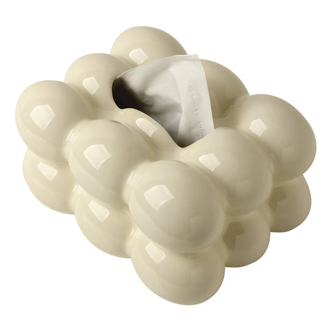 Bubbly Twist Ceramic Tissue Box