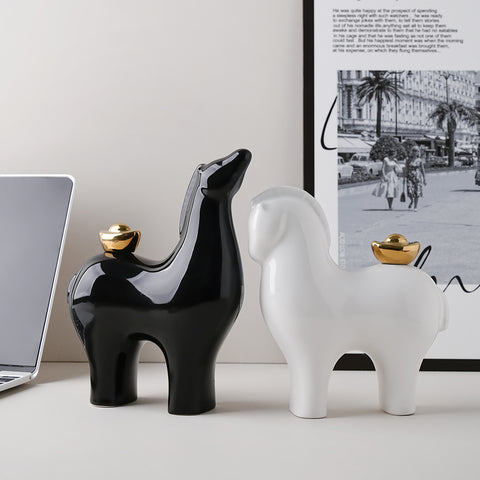 Majestic Mates -  Horse Showpieces (Set of 2)