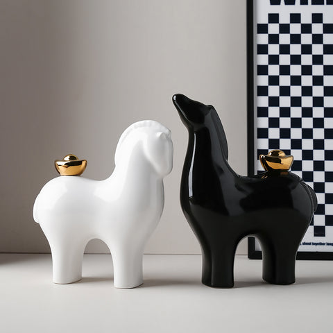 Majestic Mates -  Horse Showpieces (Set of 2)