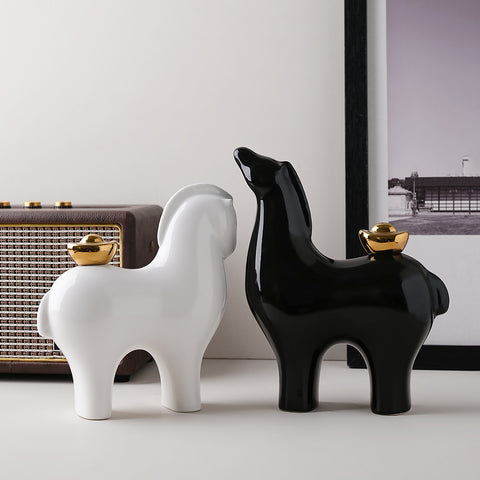 Majestic Mates -  Horse Showpieces (Set of 2)