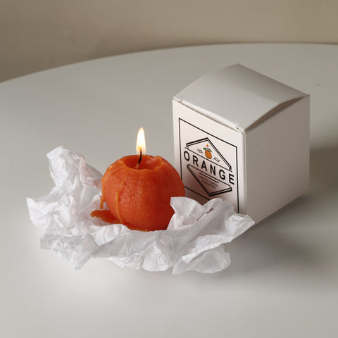 Zesty Zing - Non-Scented Orange Shaped Candle