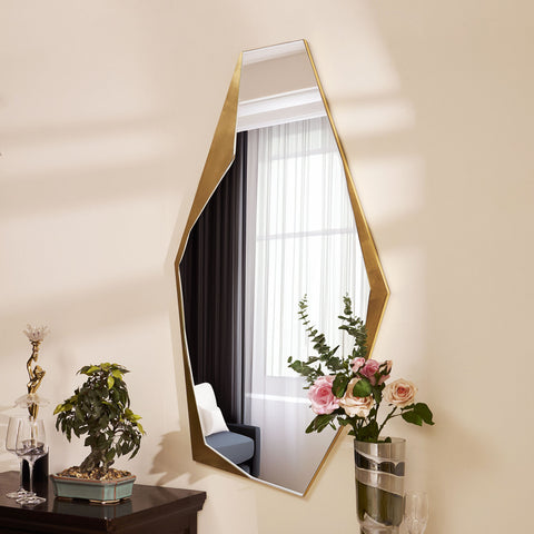 Prismatic Mirage Long Premium Wall Mirror ~ 4 ft x 2.2 ft