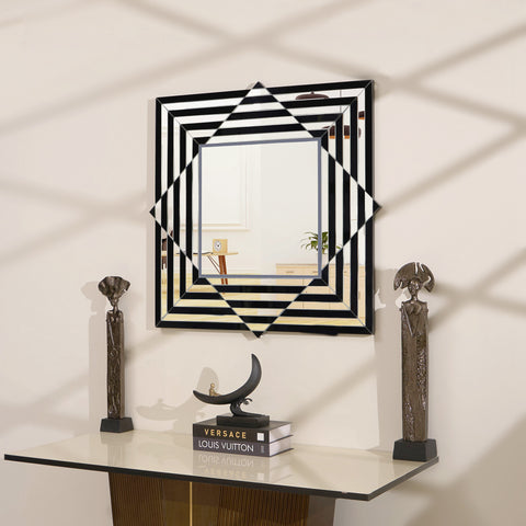 Dizzying Diamond - Premium Wall Mirror ~ 2.8 ft x 2.8 ft