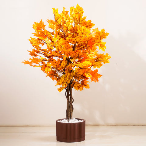 Maple Majesty - 4 Feet Tall Artificial Autumn Maple Plant