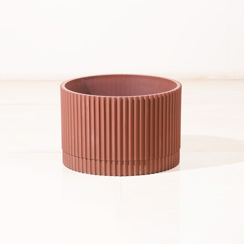 Red Clay Radiance: Brick Red Plant Pot