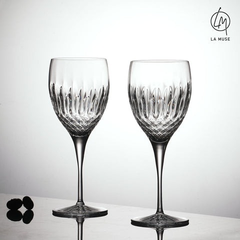 Diamond Drizzle - Wine Glasses Set (520 ml)