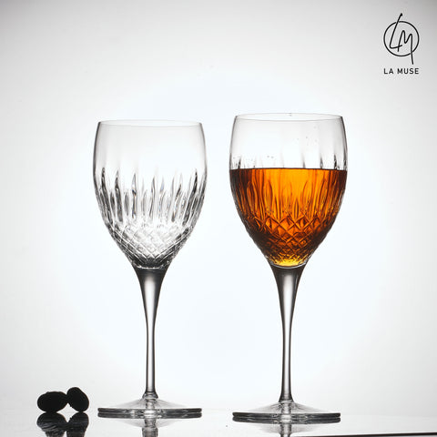 Diamond Drizzle - Wine Glasses Set (520 ml)