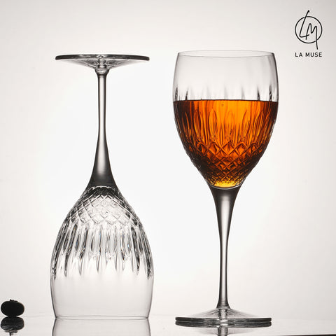 Diamond Drizzle - Wine Glasses Set (520 ml)