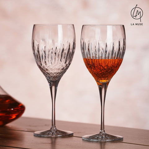 Diamond Drizzle - Wine Glasses Set (520 ml)