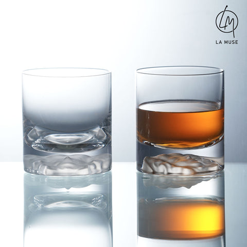 The Virgin Goddess - Medusa Inspired Tumbler Whiskey Glasses Set of 2 (380 ml)