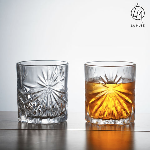 Starburst Stream - Tumbler Whiskey Glasses Set (320 ml)