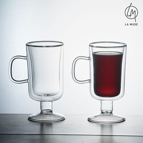 The Morrígan Mug - Glass Coffee Cups (250 ml)