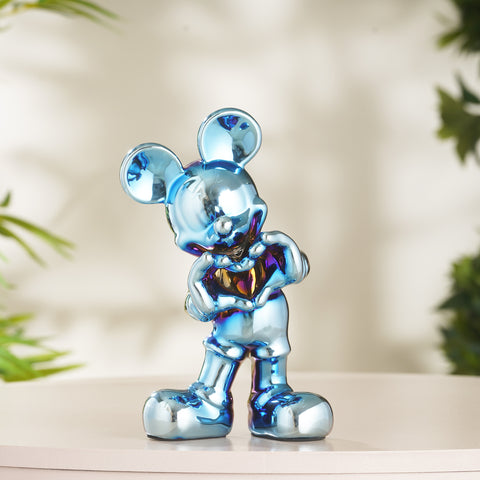 Glimpses of Innocence : Ceramic Mickey Mouse Table Showpiece - Electric Blue