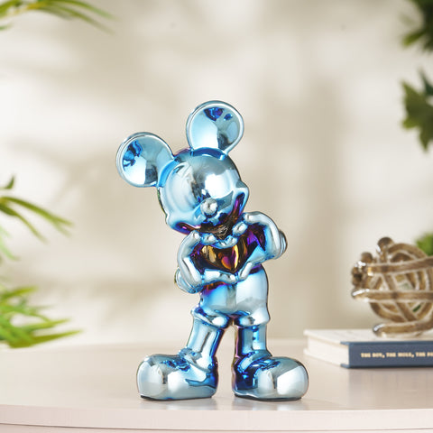 Glimpses of Innocence : Ceramic Mickey Mouse Table Showpiece - Electric Blue