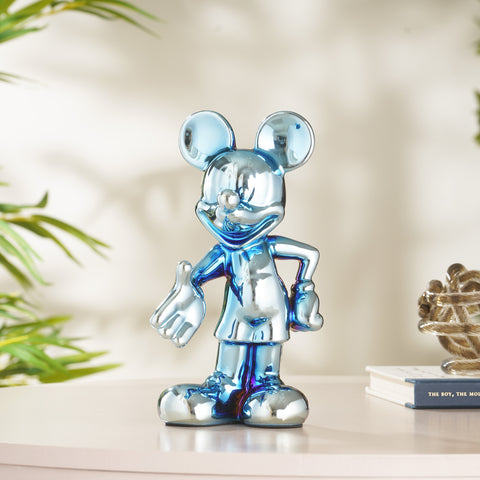 Glimpses of Innocence : Ceramic Mickey Mouse Table Showpiece - Electric Blue