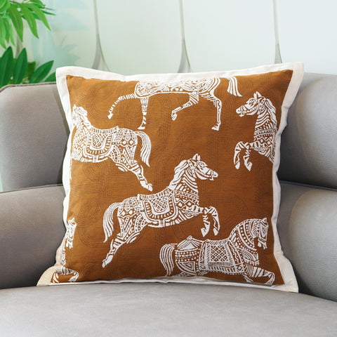 Galloping Grace - Cotton Cushion Cover