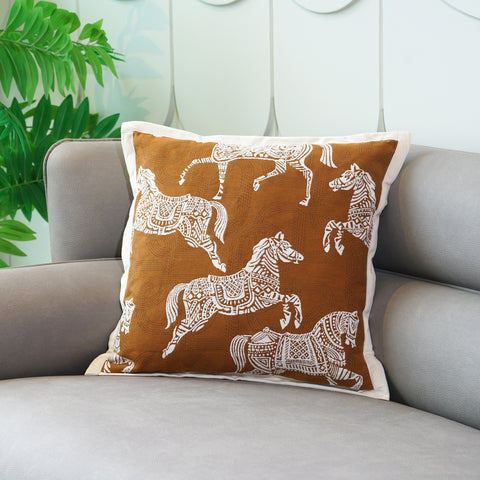 Galloping Grace - Cotton Cushion Cover