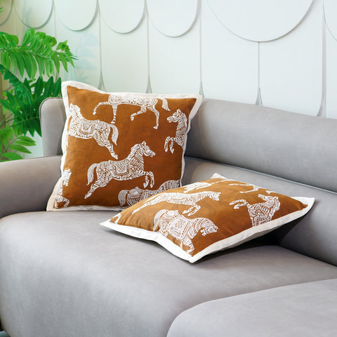 Galloping Grace - Cotton Cushion Cover