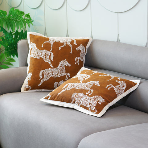 Galloping Grace - Cotton Cushion Cover