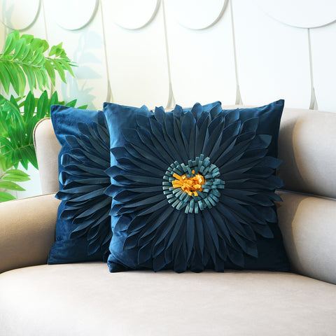 Flirty Florals - Velvet Cushion Cover