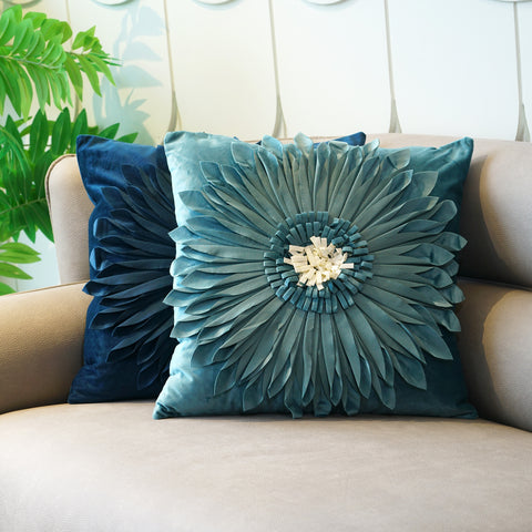 Flirty Florals - Velvet Cushion Cover