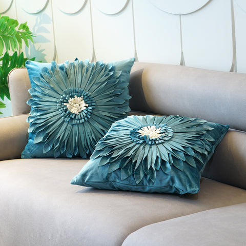 Flirty Florals - Velvet Cushion Cover