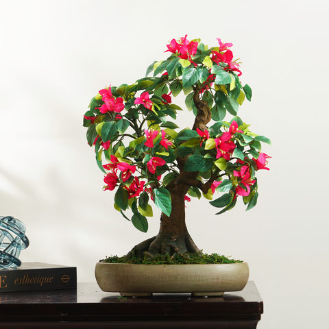 Blossoms of Bliss ~ Small Artificial Bougainvillea Plant ~ 1.5 Feet Tall