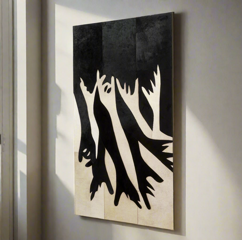 Reaching Beyond - Bovine Leather Wall Art (5 ft x 3 ft)