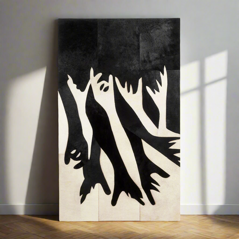 Reaching Beyond - Bovine Leather Wall Art (5 ft x 3 ft)