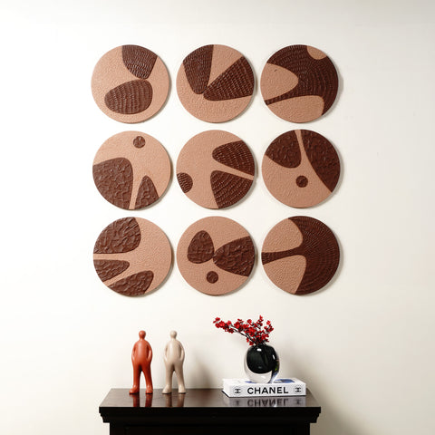 Dune Drift Earthy Wall Art (Set of 9)