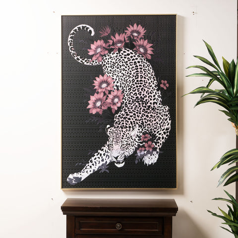 The Pathfinder's Gaze - Leopard Premium Wall Art