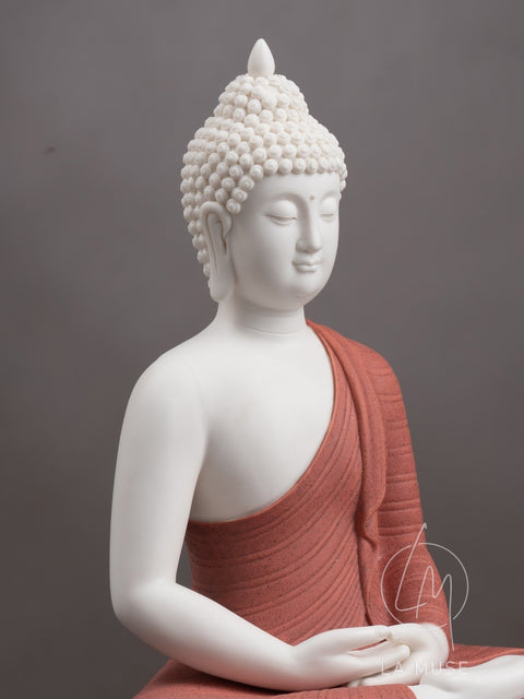 Buddha Statue The Enlightened Siddhartha - Porcelain Buddha Statue - 1 feet